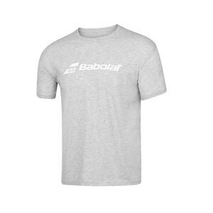 Babolat Mens Chest Logo Regular T-Shirt / High Rise Gray